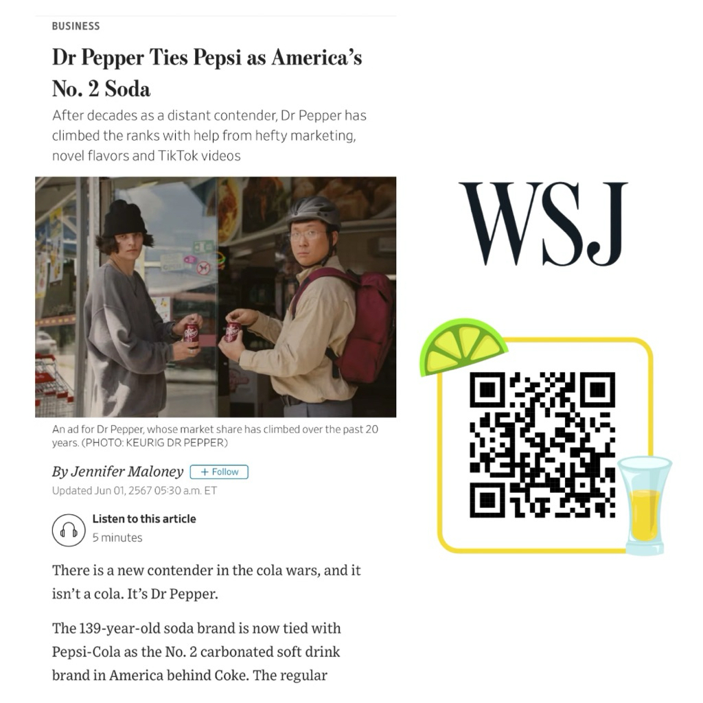 Dr. Pepper Original 350 ml. X 30 can (Japan factory, USA born) (Exp 2026/04) - รูปที่ 2