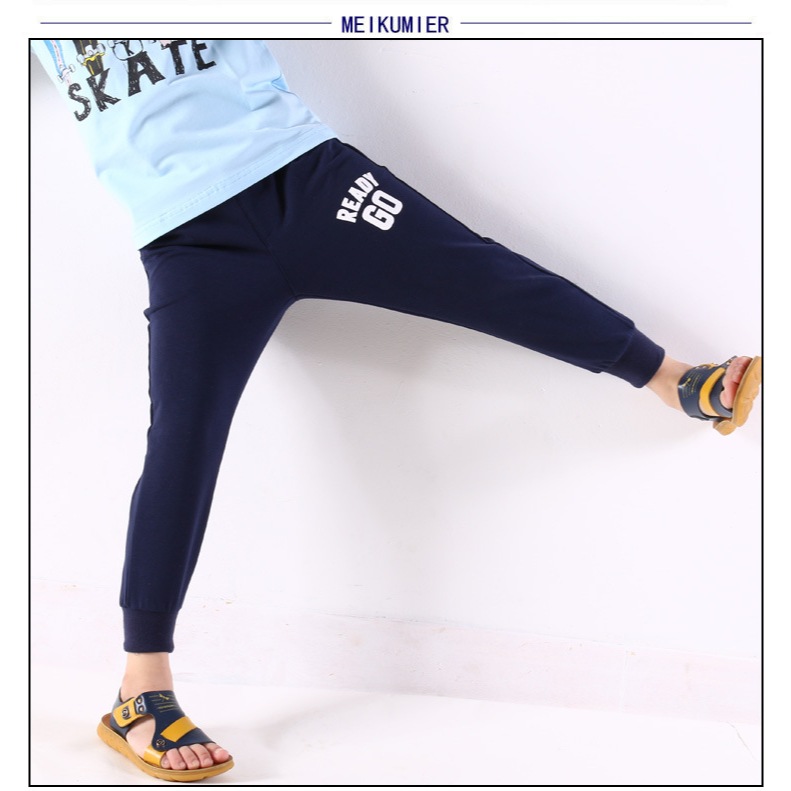 🔥พร้อมส่ง จากไทย🔥กางเกงเด็ก ขายาว ไซส์ 120 - 160 ซม. ผ้ายืด นิ่ม - รูปที่ 7