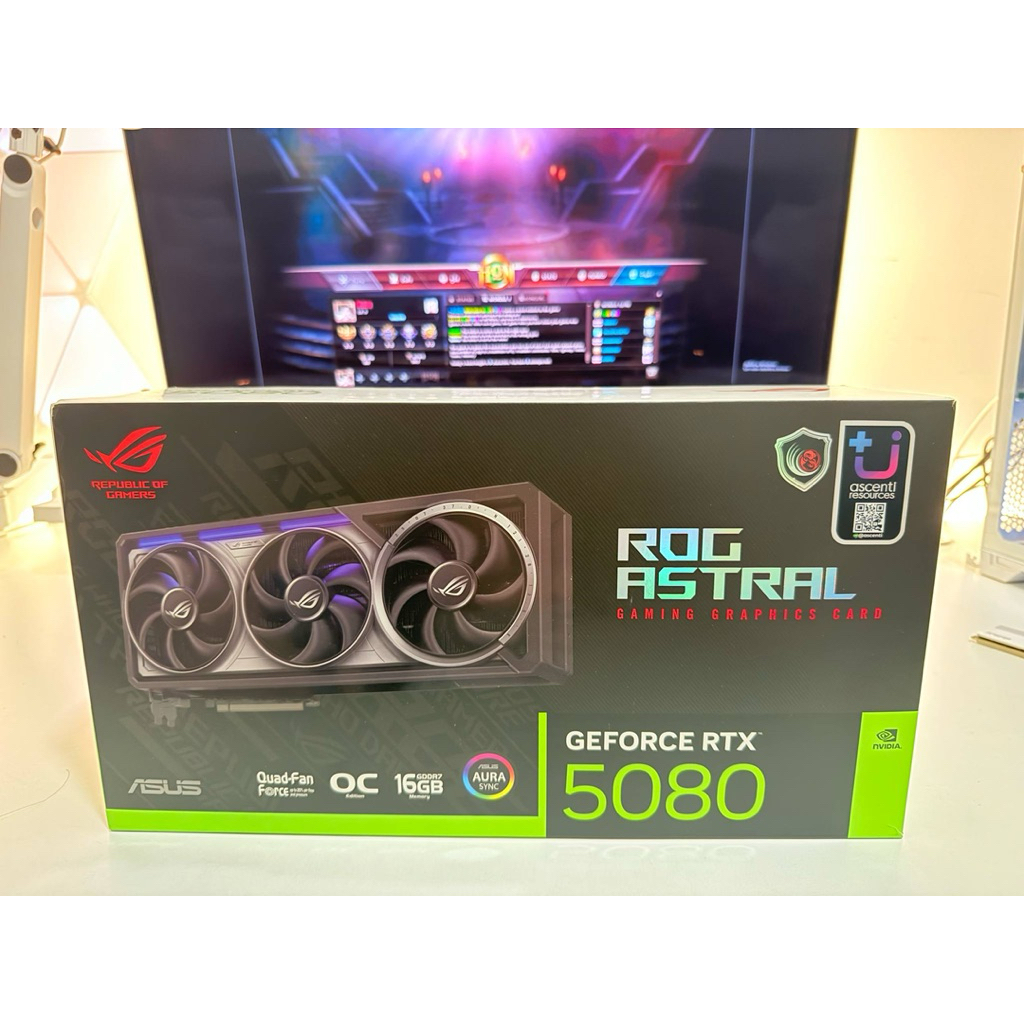 การ์ดจอ VGA Asus Rog Astral GeForce RTX 5080