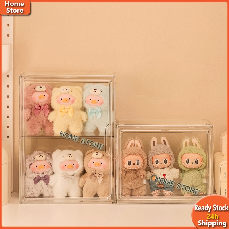 กล่องใส่ฟิกเกอร์ labubu ตู้โชว์โมเดล baby three กล่องโชว์โมเดล กล่องฟิกเกอร์ ติดกำแพงได้