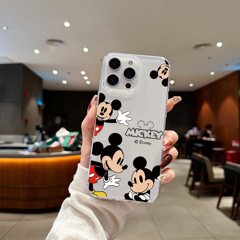 🔥เคสไอโฟน🔥 TPU นิ่มกันกระแทก เคสโทรศัพท์ iPhone 11 12 13 14 15 Pro Max XR XS X 7 8P มิกกี้น่ารัก - รูปที่ 2
