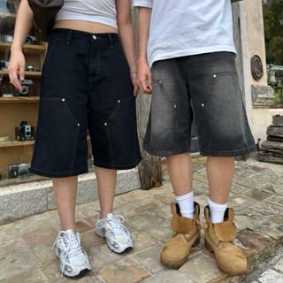 Double Knees Jorts กางเกงยีนส์ขาสั้น 3 ส่วน