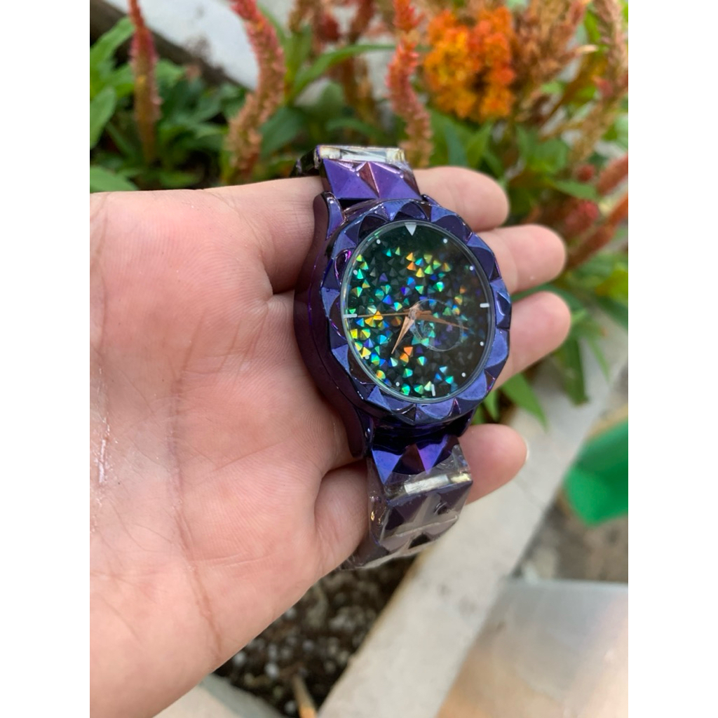 นาฬิกาgediแบรนด์แท้สายสีม่วงกันน้ำได้พร้อมส่งหน้าปัดเก๋ไก๋นาฬิกาผู้หญิงGEDIพร้อมส่ง😃🙏🏻💯😃😃💖💖✅
