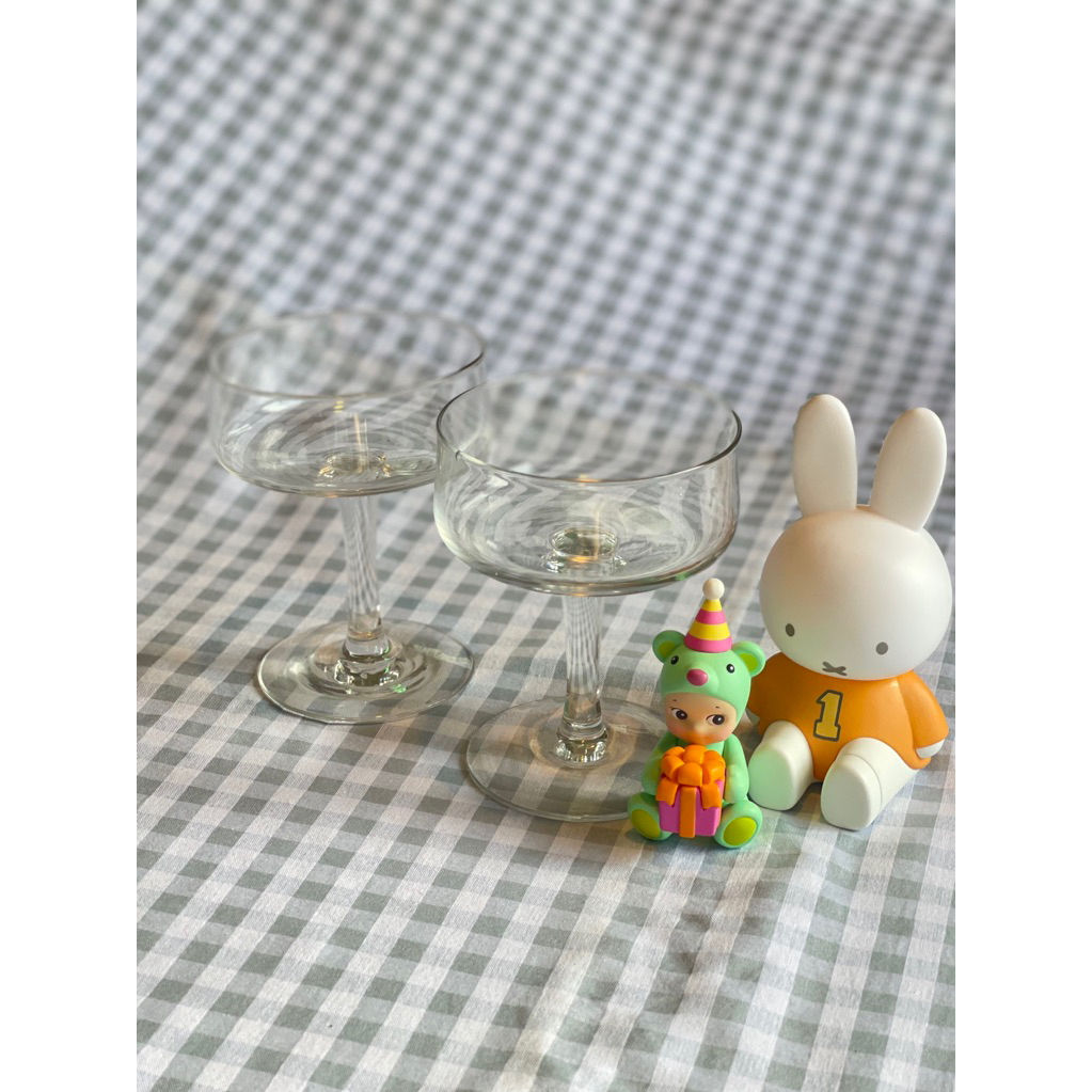 แก้วค็อกเทล แชมเปญคริสตัลวินเทจ Vintage Champage Largo Coupe glass (มีตำหนิ)