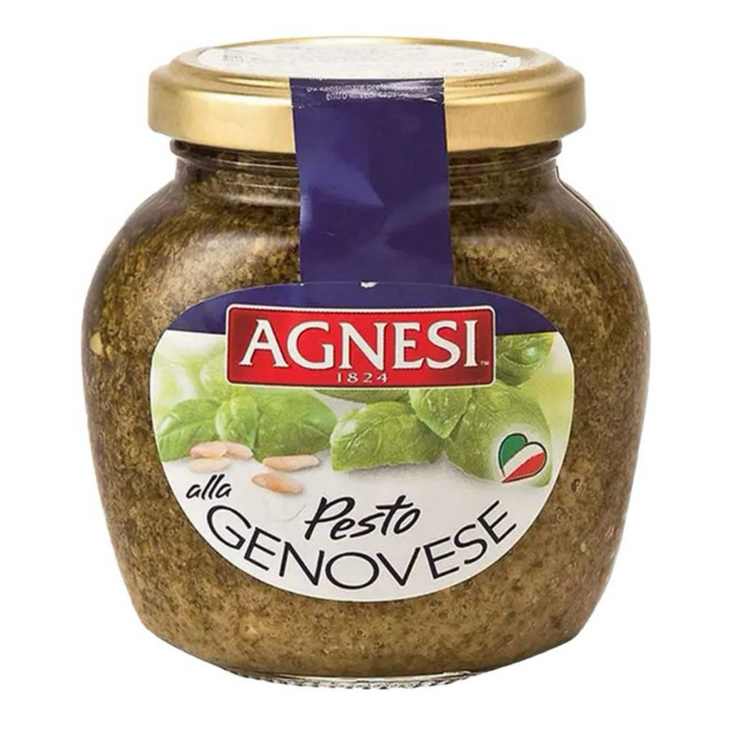 Agnesi แอคเนซี Pesto Genovese 185g ซอสเพสโต้ สูตรดั้งเดิม