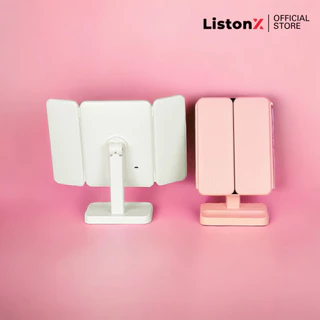ListonX กระจกแต่งหน้าแบบตั้งโต๊ะไฟ LED | Vanity Lighted Makeup Mirror | กระจกแต่งหน้าพกพา | กระจกแต่งหน้าแบบตั้งโต๊ะ