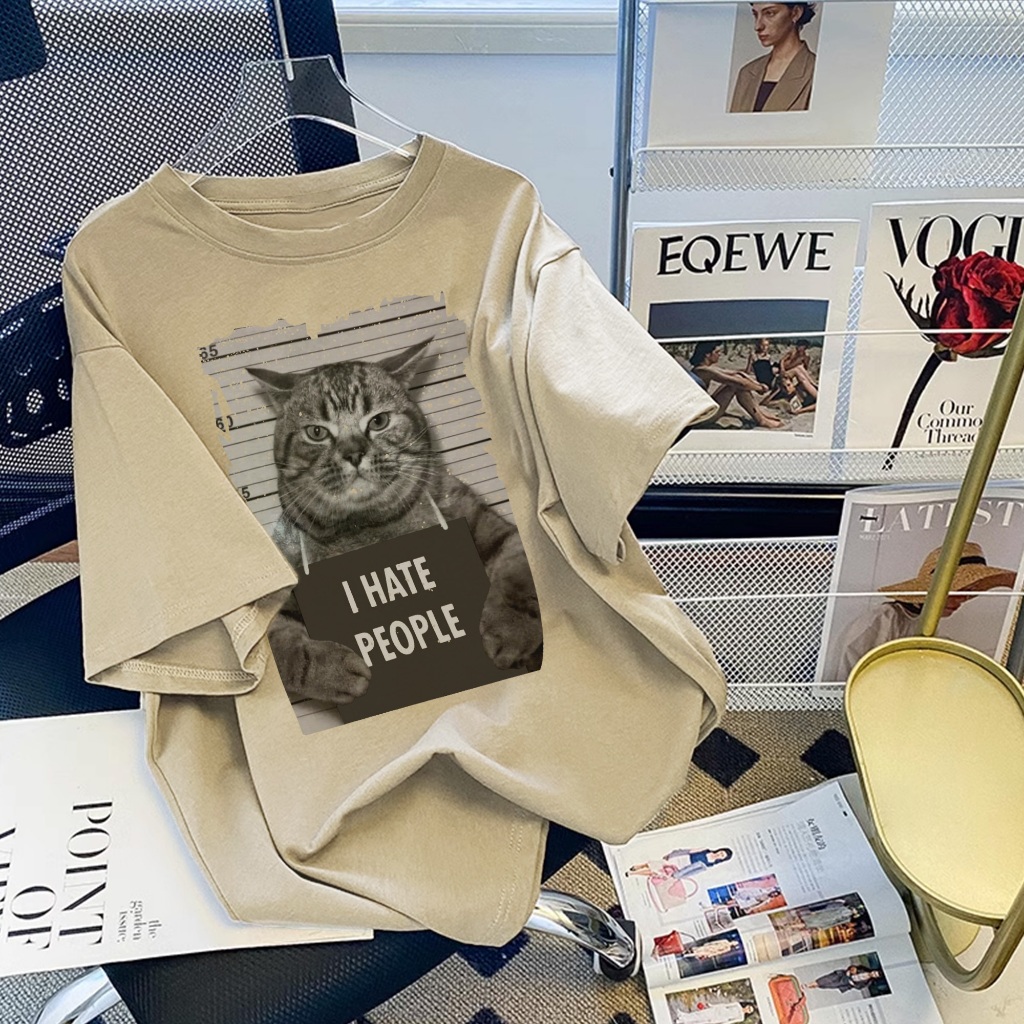 T42.SHOP🌸 เสื้อสีฟอก เสื้อยืดเย็นเ สื้อยืด oversize รูปแบบถนน โคตรนุ่ม ผ้าคอตตอน ลาย 