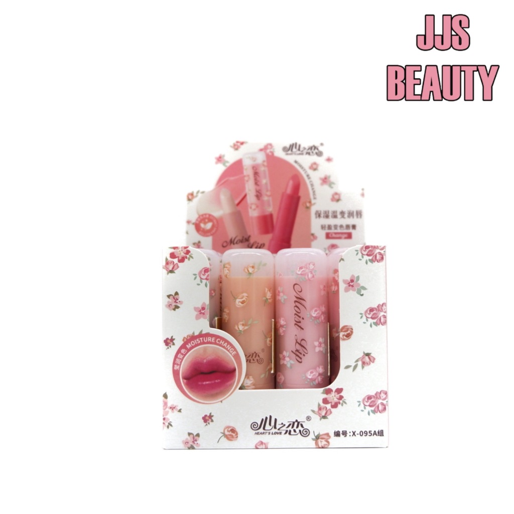 {12แท่ง} Heart Love Light Color Change Lip Balm ลิปบาล์มมีสี บำรุงริมฝีปาก สันสีเป็นธรรมชาติ no.X095