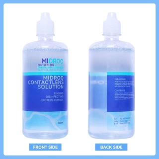 MIDROO น้ํายาล้าง ขนาด 💦60 ml/ 120ml/360ml น้ำยาล้างคอนแทคเลนส์