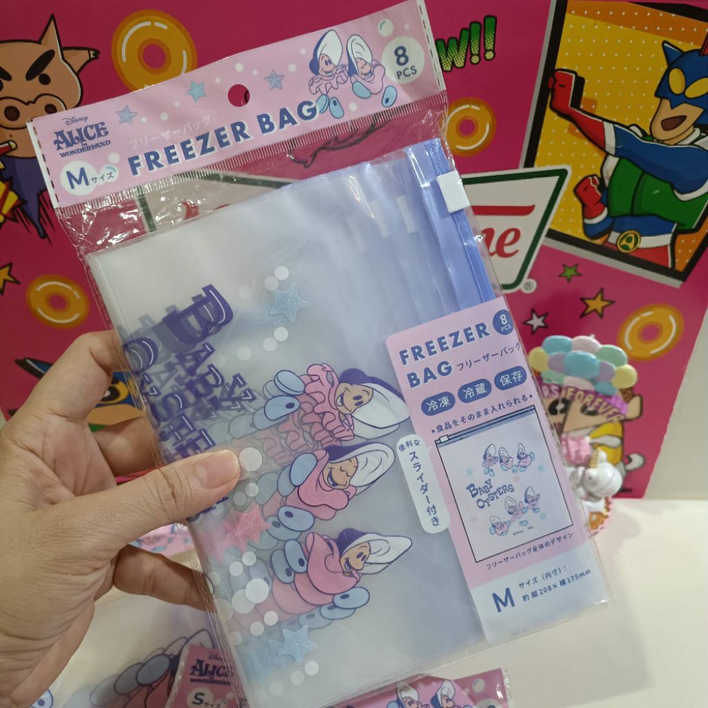 Freezer Bag (Size M) ลาย Baby Oysters น่ารักๆ จากญี่ปุ่น (#2)