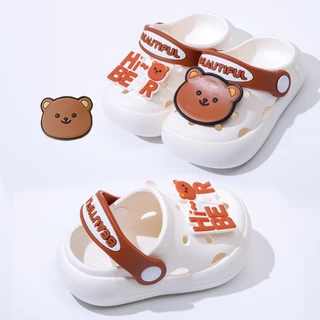 รองเท้าเด็ก รองเท้าแฟชั่นเด็ก หนังนุ่ม มีกันลื่น ลายการ์ตูนน่ารักๆ เบาสบายเท้า