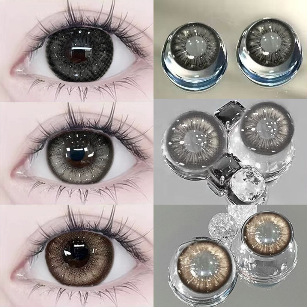 💄【ซื้อ2คู่ แถม ลิปสติก+ตลับ】Midroo เวลาโปรโมชั่นมีจำกัด มีหลายสไตล์ให้เลือก Brown/Grey/Pink14.0-14.5mm รายเดือน