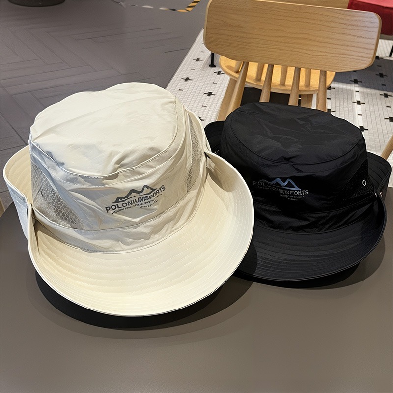 หมวกบักเก็ตเดินป่า ผ้าใบกันน้ำ ภูเขา  มีสายรัดคาง 6สี polo