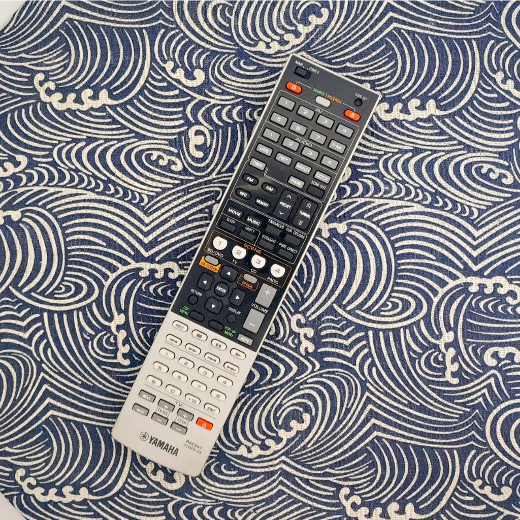 รีโมท Yamaha RAV347 ขอแท้ มือสอง ใช้งานได้ปกติ สำหรับเครื่องเสียง AVR ยามาฮ่า