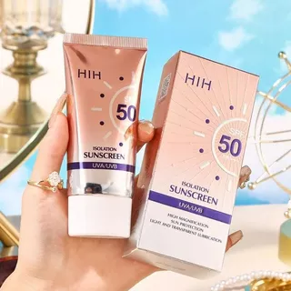 HIH กันแดดผิวหน้า เกลี่ยง่าย คุมมัน กันน้ำ กันเหงื่อ SPF50+PA+++UV Protection Sunscreen เซรั่มกันแดดทาผิวกาย