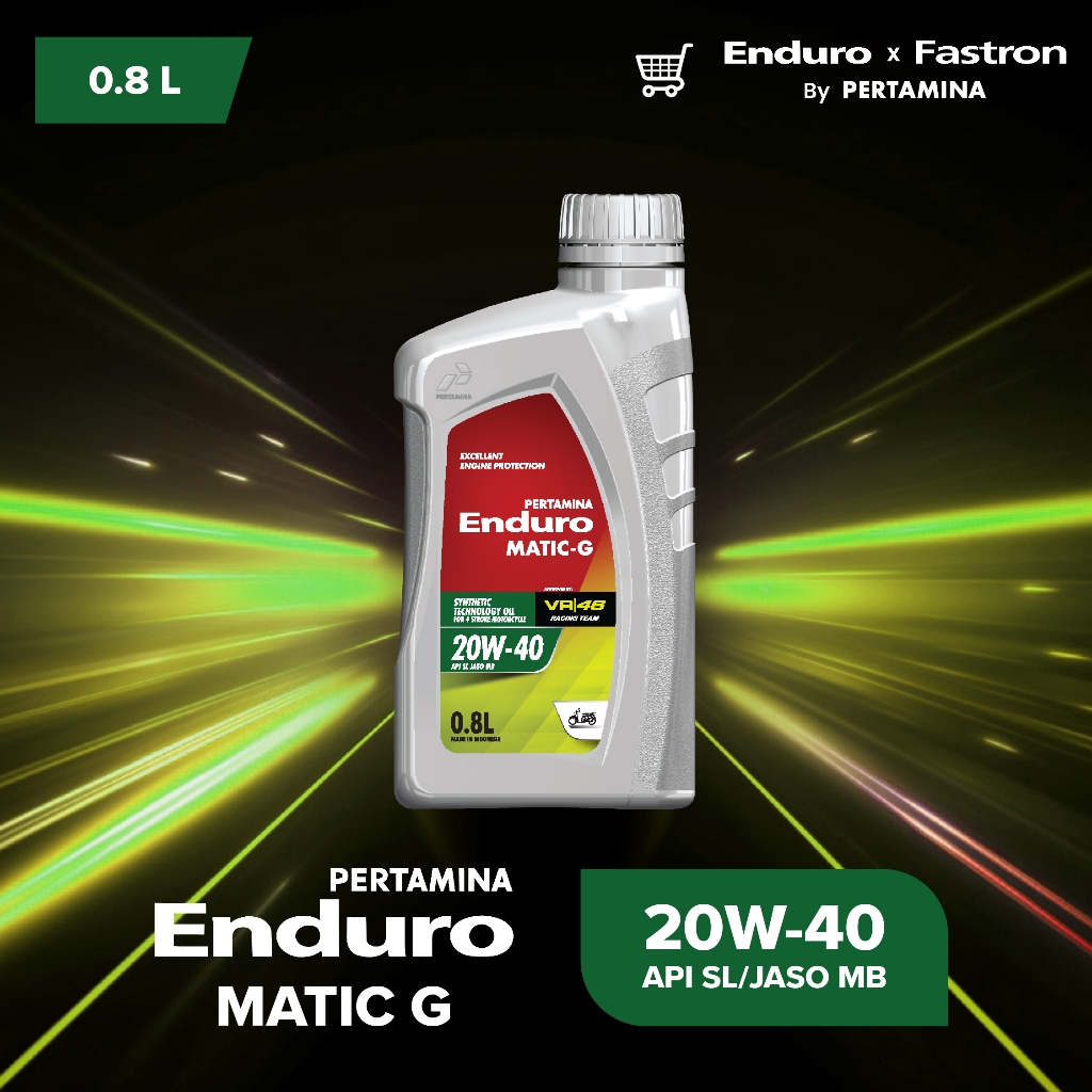 ENDURO MATIC G 20W-40 SL/JASO ขนาด 0.8L น้ำมันเครื่องสำหรับรถจักรยานยนต์เกียร์อัตโนมัติ