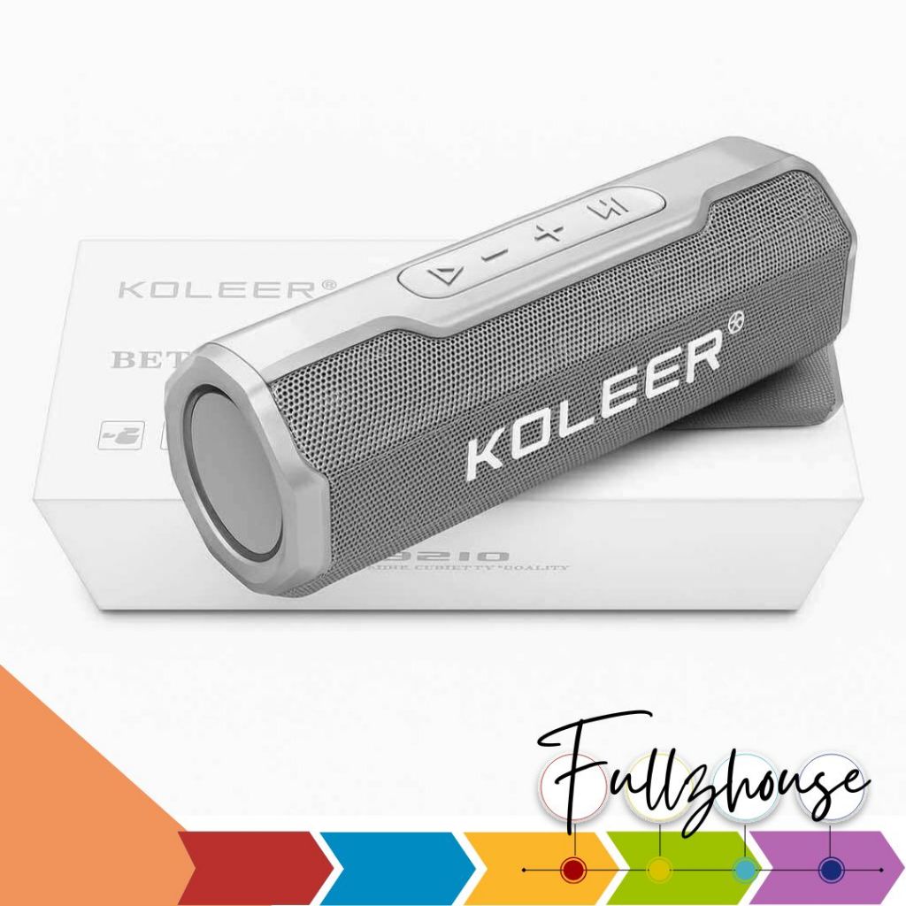 จัดส่งด่วน ลำโพงบลูทูธไร้สาย Koleer S218 5W Bluetooth Speaker V5.0 แบบพกพา TF USB