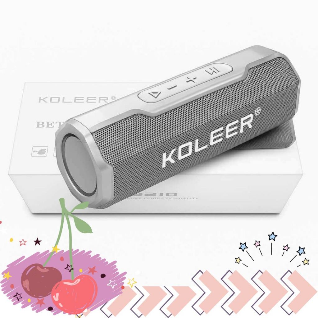 พร้อมส่งจากไทย ลำโพงบลูทูธไร้สาย Koleer S218 5W Bluetooth Speaker V5.0 แบบพกพา TF USB