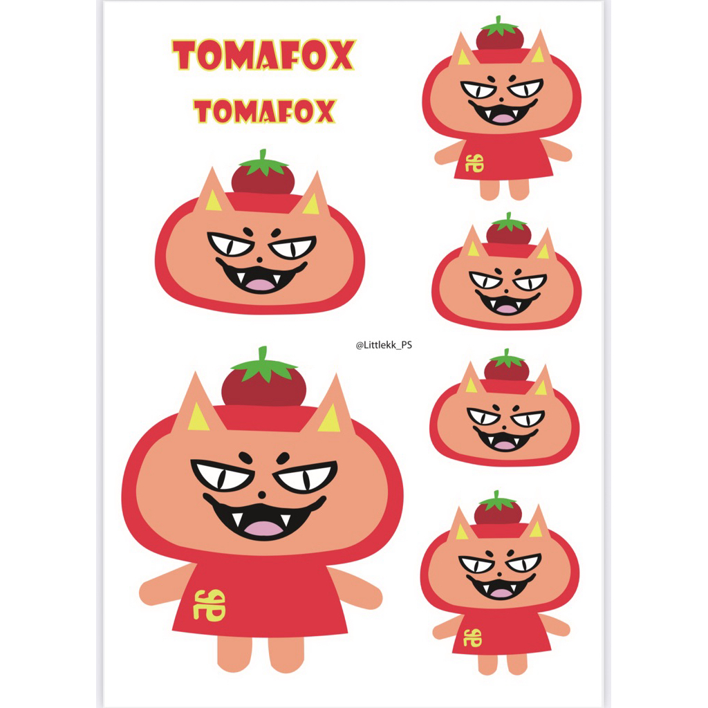 Tomafox โทมาฟ็อกซ์ ฟอสบุ๊ค forcebook สติ๊กเกอร์ติดมือถือกันน้ำได้