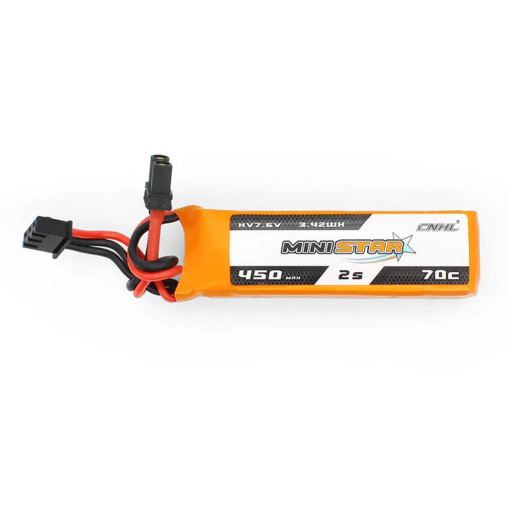 ⭐️CNHL 2S 7.6V 450mAh 70C HV MiniStar Lipo Battery (XT30U)