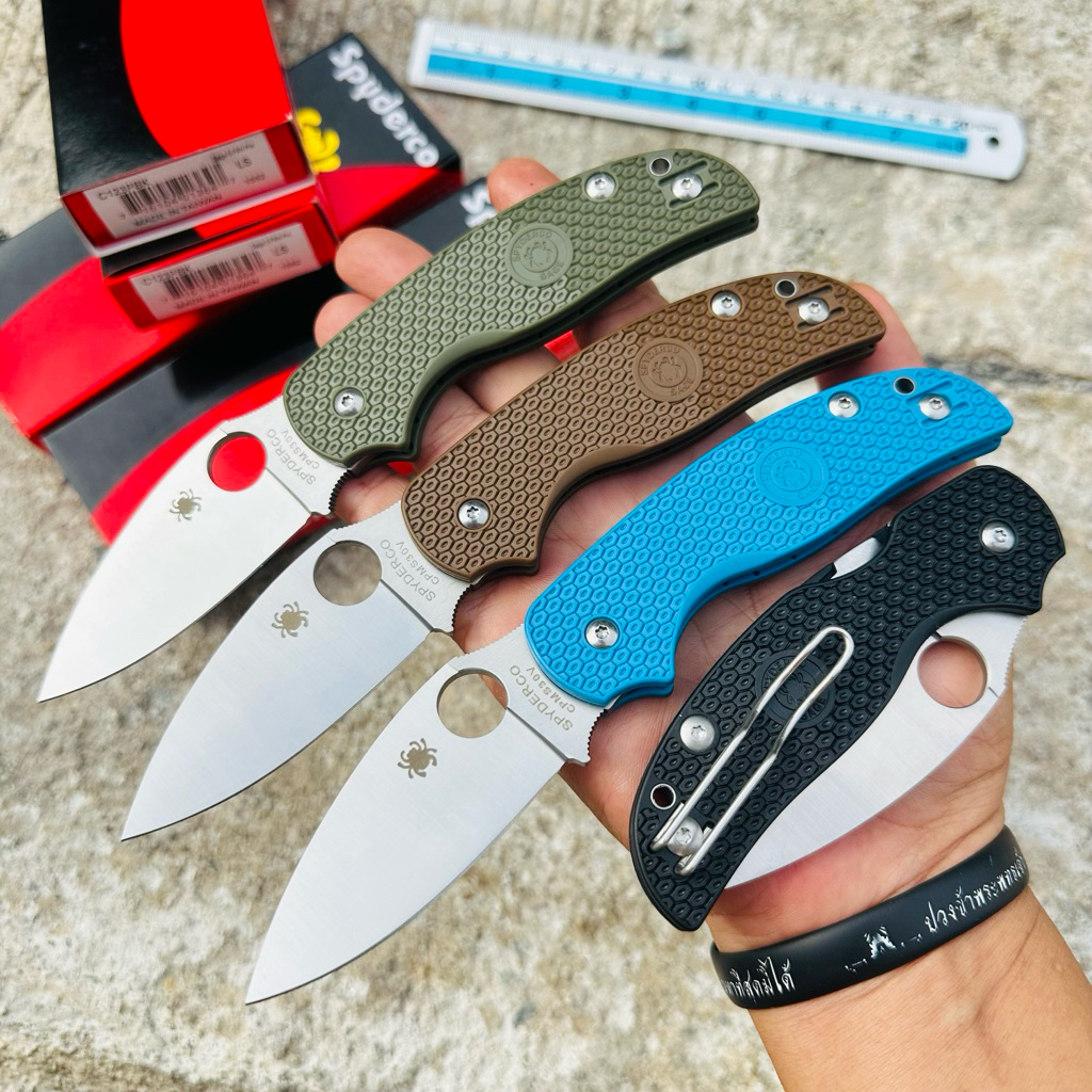 มีดพับ Spyderco รุ่น C123BK Sage5 FRN Pln