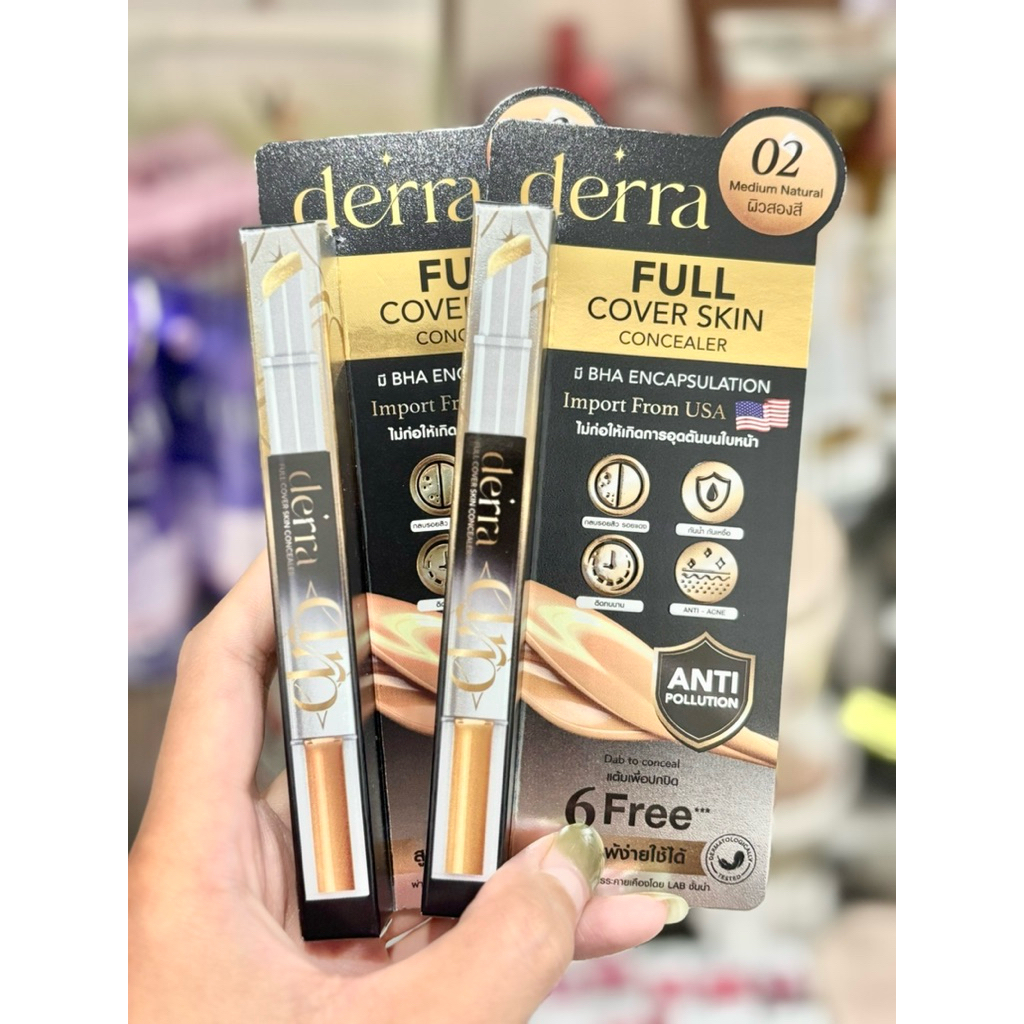 [แท้+พร้อมส่ง] เดอร์ร่าคอนซีลเลอร์ derra concealer