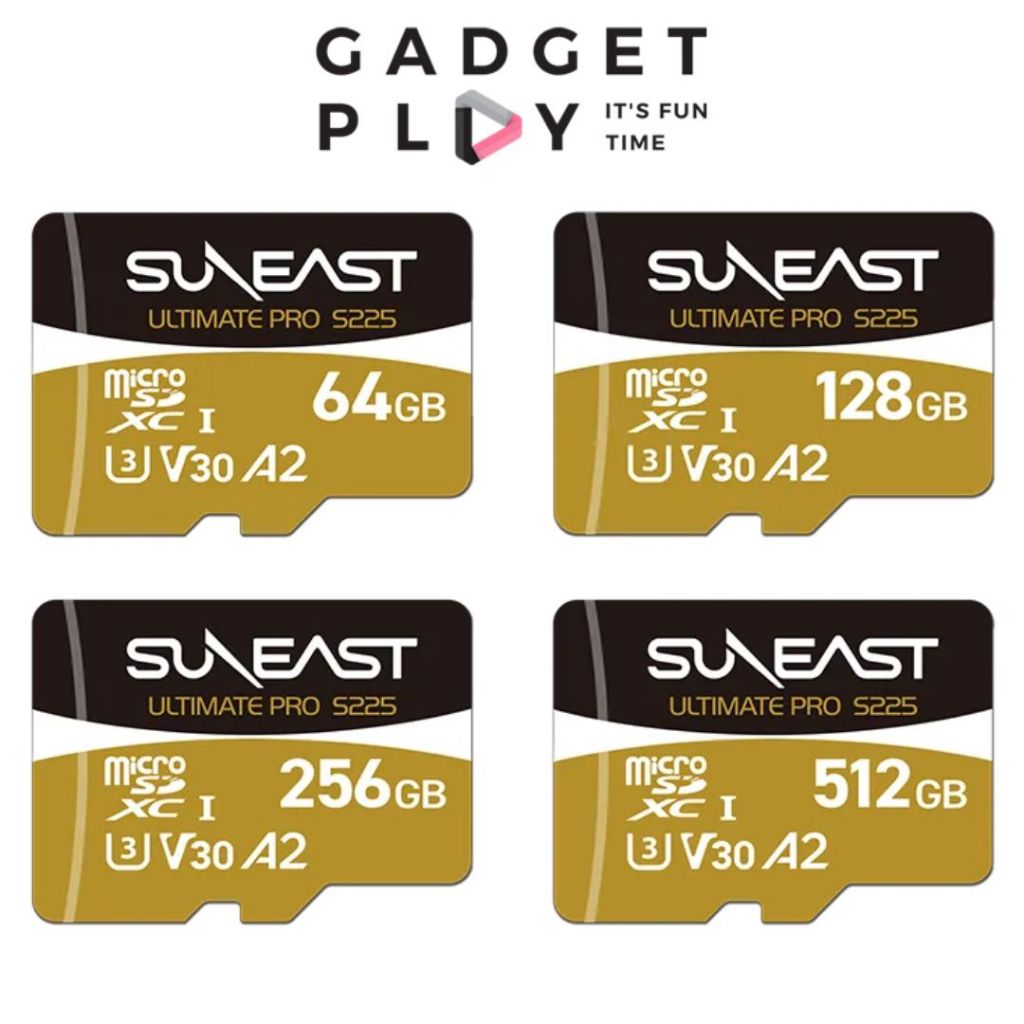 [กรุงเทพฯส่งด่วน] SUNEAST ULTIMATE PRO MicroSDXC UHS-I V30 Card DDR225 Series รับประกันศูนย์ไทย