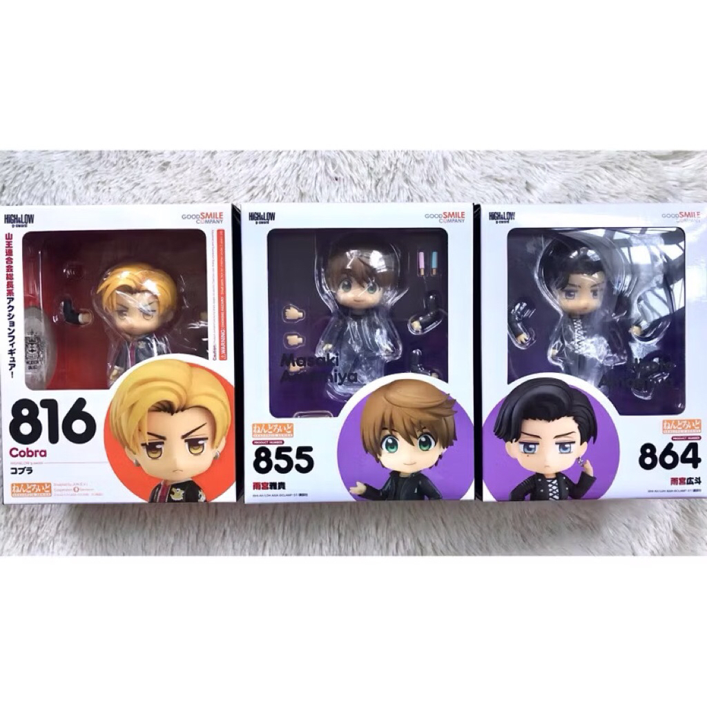 (พร้อมส่ง) เซ็ต 3 Nendoroid 816 Cobra, 855 Masaki Amamiya, 864 Hiroto Amamiya : HIGH&LOW g-sword