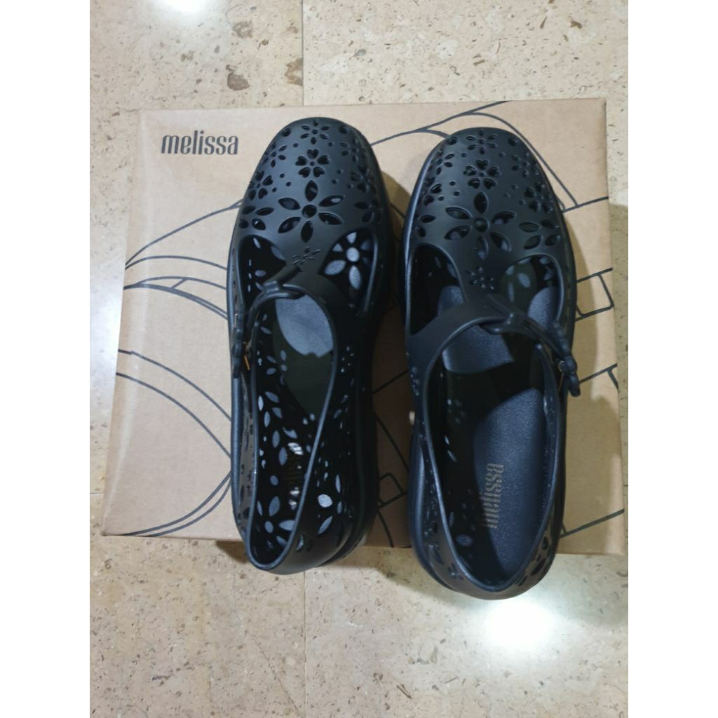 รองเท้า melissa kick off lace ad สีดำ แท้100%