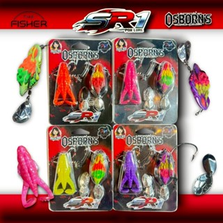 A11 PN เหยื่อยางกบพลลัวร์ รุ่น OSBORN'S(ออสบอน) แพ็คคู่ (เหย…