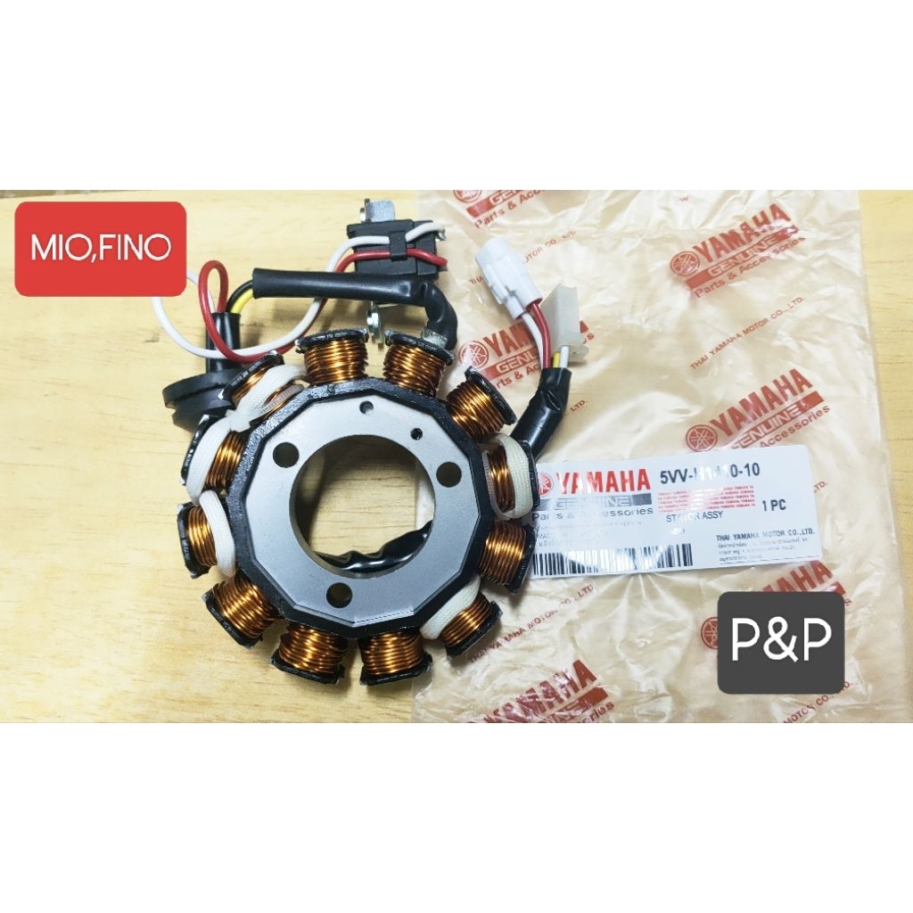 [5VV]มัดไฟ,ฟิลคอยล์ แท้ MIO,FINO ตัวเก่าคาร์บู