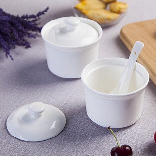 โถตุ๋นเซรามิก สีขาว ขนาด 4 นิ้ว (เข้าไมโครเวฟได้) ชามยาจีนสี…