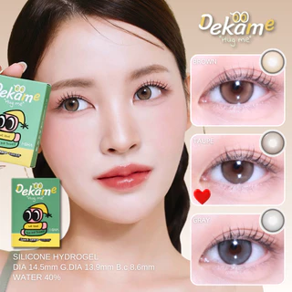 I-SHA DEKAME HUG ME TAUPE / BROWN / GRAY คอนแทคเลนส์เกาหลี คอนแทคเลนส์รายปี Silicone Hydrogel
