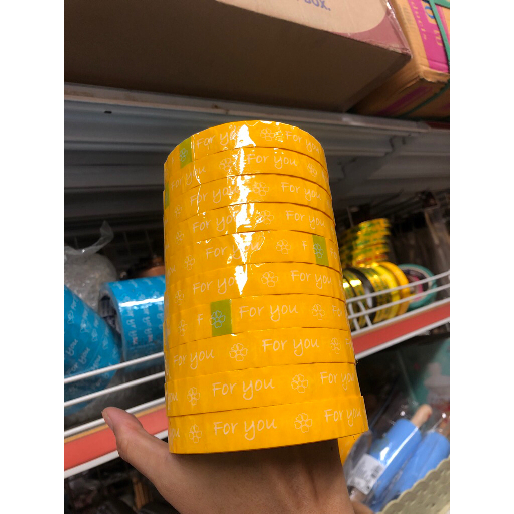 เทป for you yellow เหลือง1ม้วน