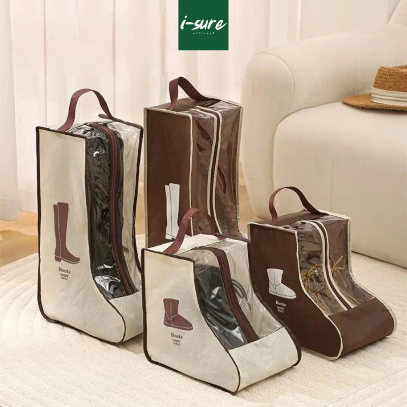 [พร้อมส่ง] ถุงรองเท้า มีหูหิ้ว กันน้ำ กันฝุ่น ใส่รองเท้า บูทผู้หญิง บูทยาว บูทสั้น บูทส้นสูง