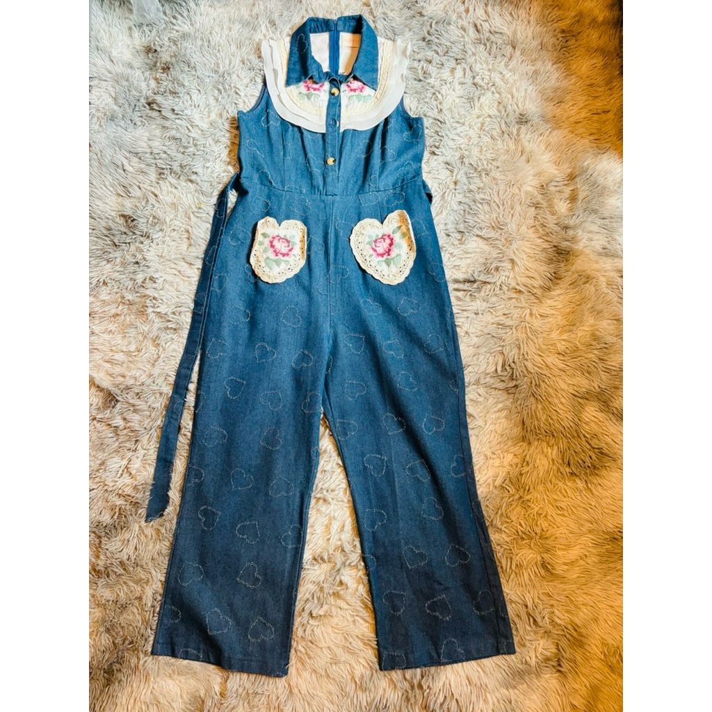 Used จั้มสูทขายาว ป้าย Lalyn free size