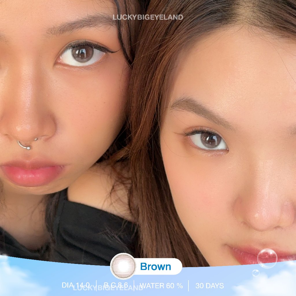 (แถม “เซ็ตตลับหมี” ทุกคู่) Premium Lens รุ่น Muse Brown/Gray/Light Brown คอนแทคเลนส์ ซิลิโคนไฮโดรเจล 💙 รูปที่ 5