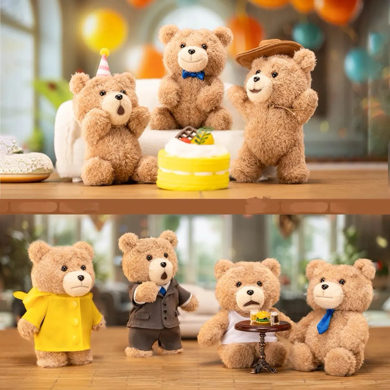 [จุ่ม/พร้อมส่งในไทย] Ted2 Teddy Bear action plush Pendant
