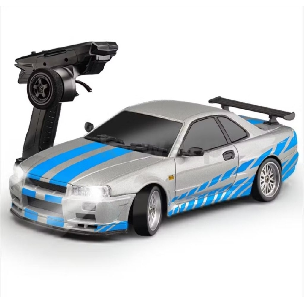 รถบังคับดริฟ LDR/C Nissan skyline GTR R34 2.4G 1:18 💥ส่งจากไทยไม่ต้องรอนาน💥