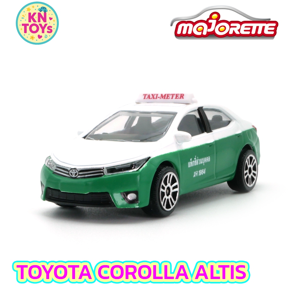 MAJORETTE THAI TAXI SERIES 2 2020 PATTAYA TOYOTA COROLLA ALTIS WHITE-DARK GREEN มาจอเร็ตต์ มาจอเร็ท 