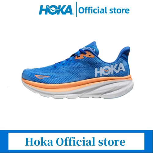 【HOKA Official store】NEW HOKA ONE ONE Clifton 9 Sneakers Hoka Blue Running Shoes รองเท้าวิ่ง