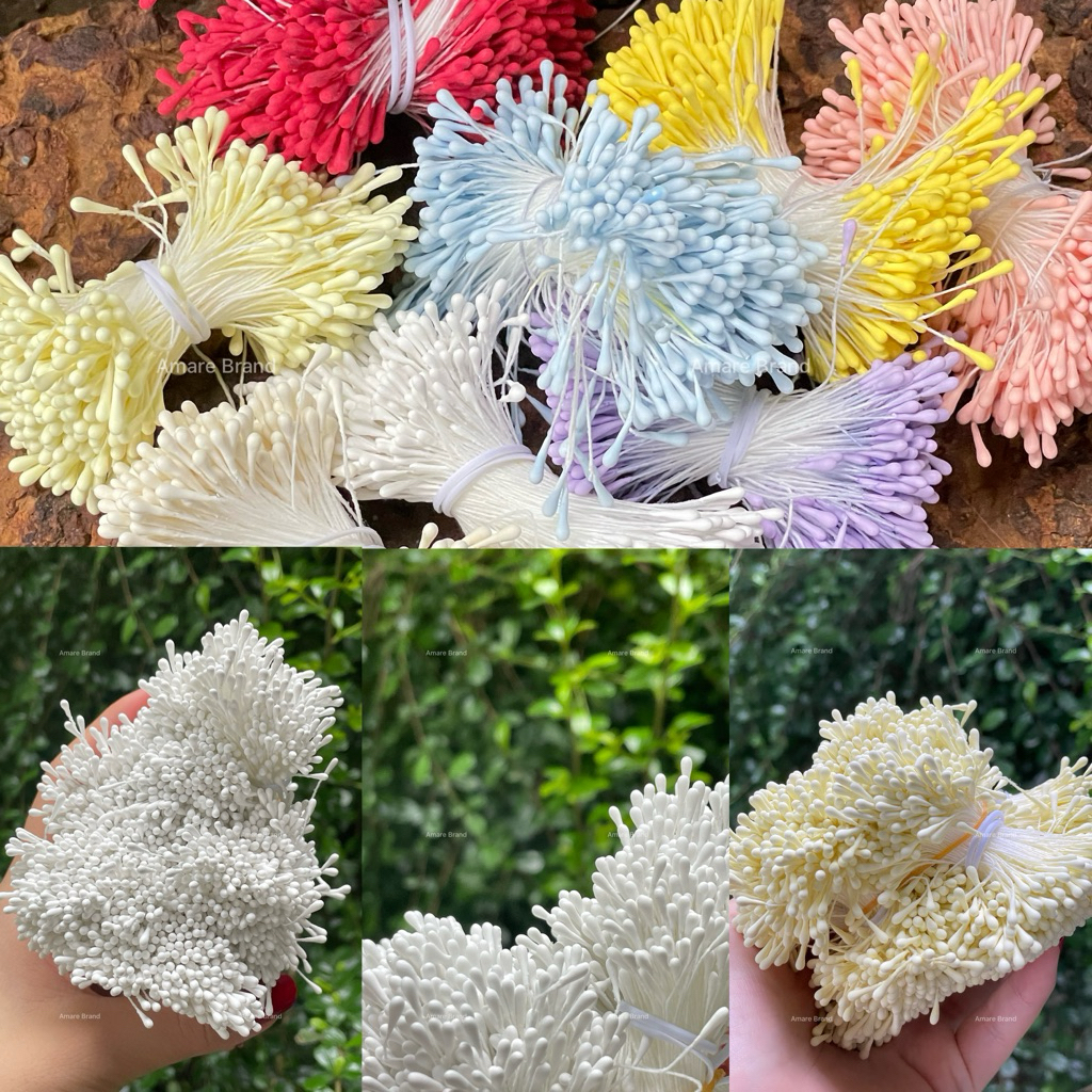 เกสรดอกไม้ประดิษฐ์ 350-400 เส้น พร้อมส่งในไทย 🇹🇭