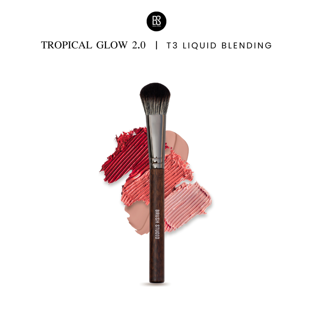 BRUSH STUDIO Tropical Glow – T3 Liquid Blending Brush (แปรงเบลนเนื้อลิควิดอเนกประสงค์)