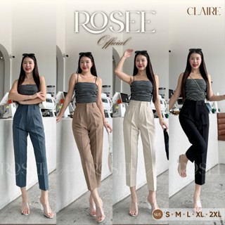 R23_Claire 👖งานป้าย Umbrella👖 กางเกงขายาวทรงบอย แต่งหูเข็มขั…