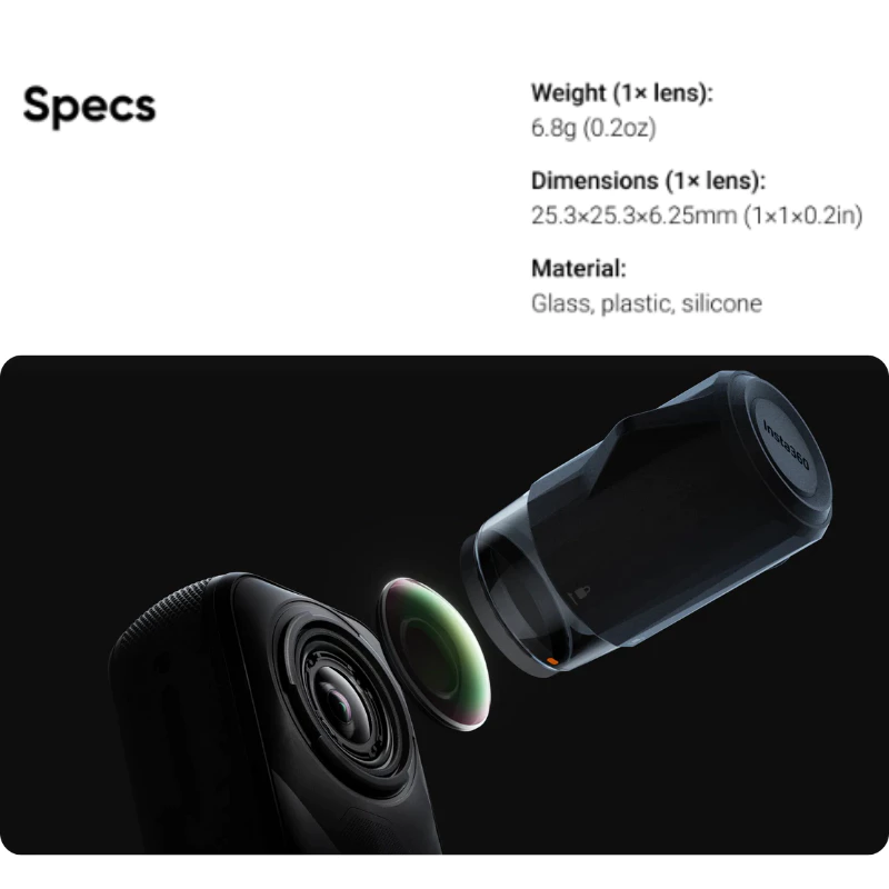 Insta360 X5 Replacement Lens Kit Single Lens รับประกัน 1 ปี thumbnail 6