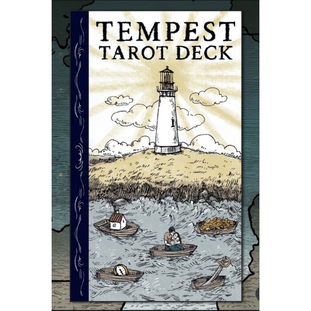 Tempest Tarot ไพ่ยิปซีธีมมหาสมุทรไพ่ยิปซี ไพ่ทาโร่ต์ ไพ่ออราเคิล Tarot Oracle Cards
