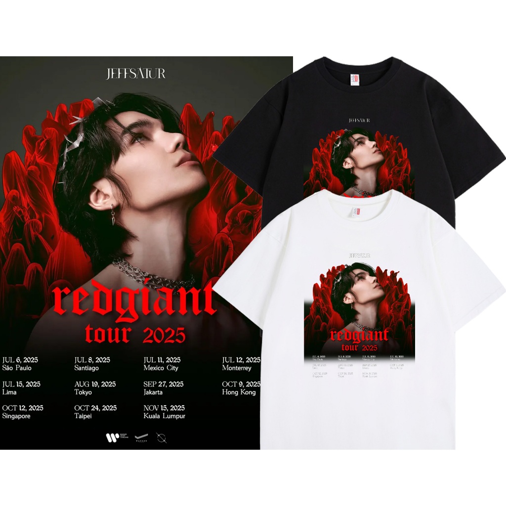 ขายร้อน🔥✨ 2025concert | เสื้อยืด ลาย Jeff satur  | Unisex | แขนสั้น | Y2k | การพิมพ์ | สะดวกสบาย |S-