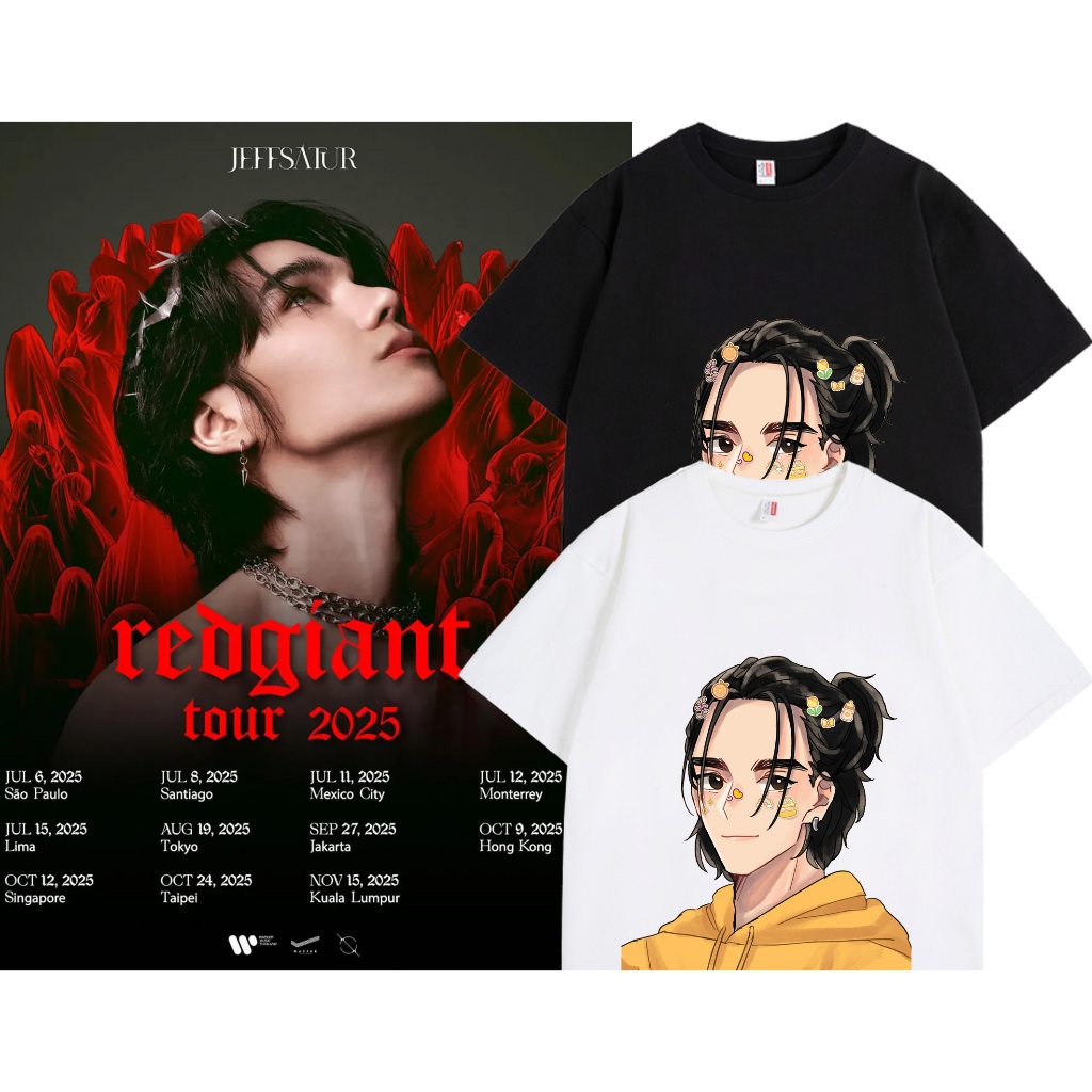 ขายร้อน🔥✨ 2025concert | เสื้อยืด ลาย Jeff satur  | Unisex | แขนสั้น | Y2k | การพิมพ์ | สะดวกสบาย |S-