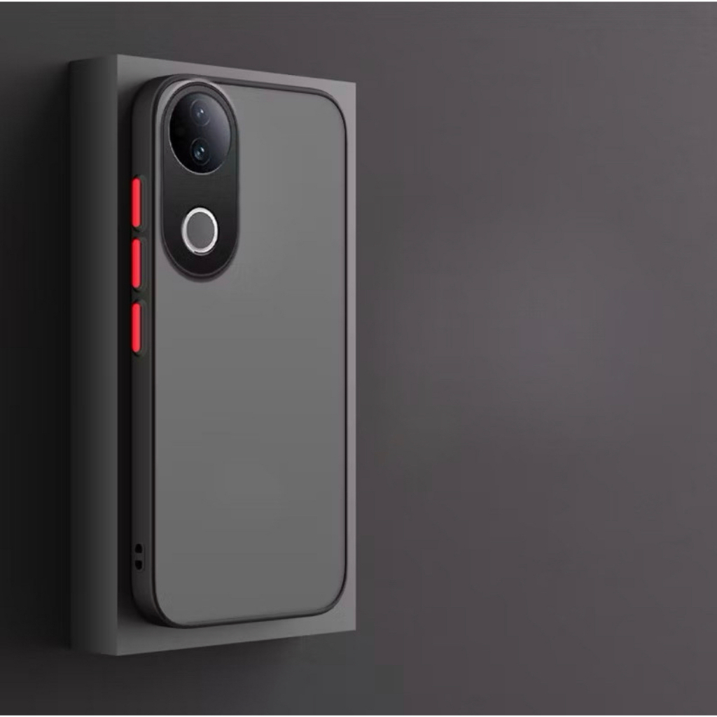 พร้อมส่ง Case Vi V50 / V60 เคสวีโว่ เคสกันกระแทก ปุ่มสีผิวด้าน ขอบนิ่มหลังแข็ง [ ส่งจากไทย ]