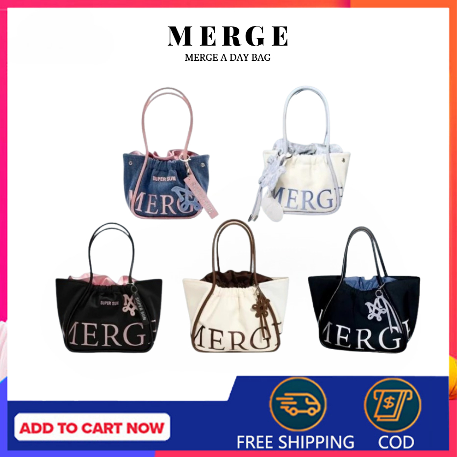 💯แท้ MERGE A DAY/Merge กระเป๋า official กระเป๋าถือ สะพายข้าง